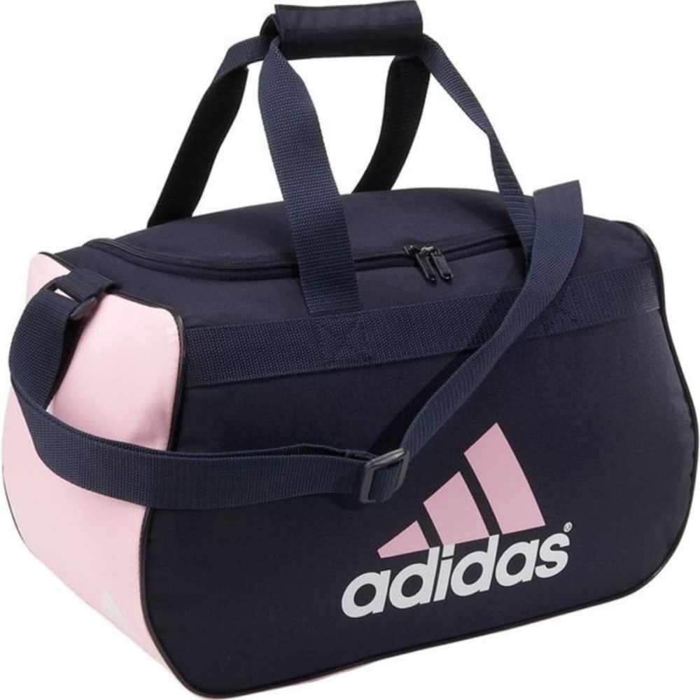 Adidas gym bag, navy & pink, very durable